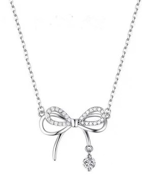 银饰月下流星项链女小众轻奢气质锁骨链闺蜜月亮吊坠