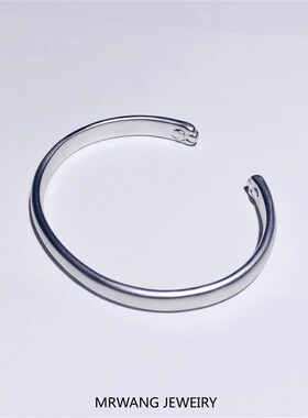 999纯银猫爪手镯字母刻字男女情侣开口爪子手环送闺蜜女友礼物品