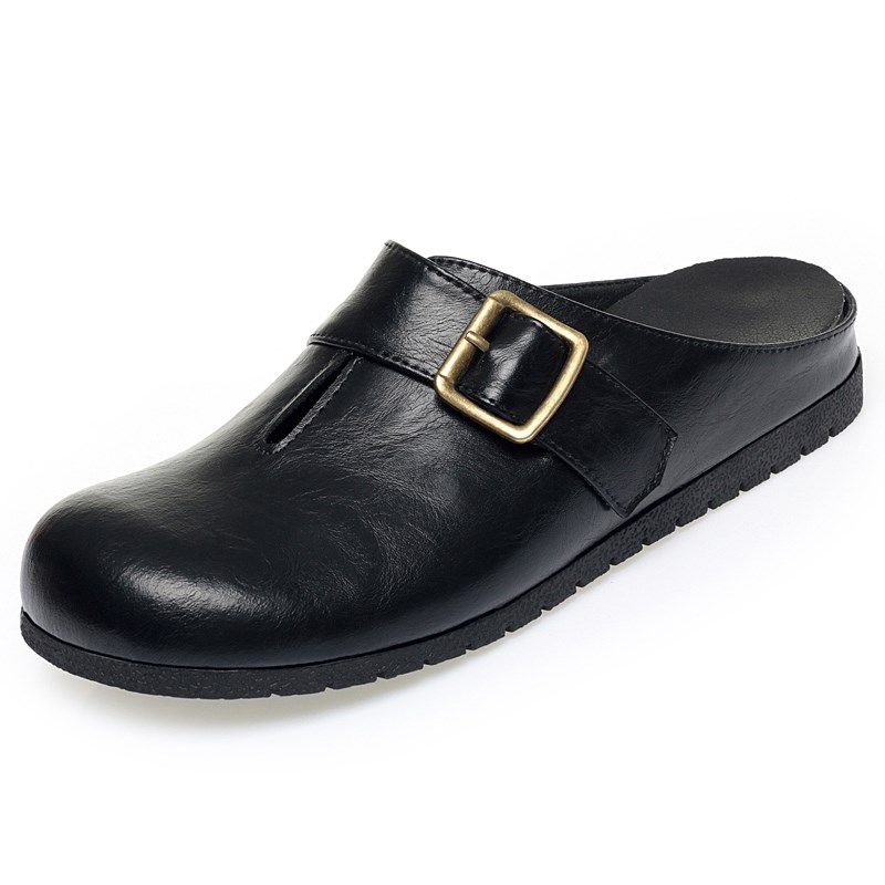 韩版时尚外穿包头拖鞋女2025春季新款百搭平底圆头防滑半凉拖凉鞋,淘宝优惠券,粉丝福利购,淘宝优惠卷