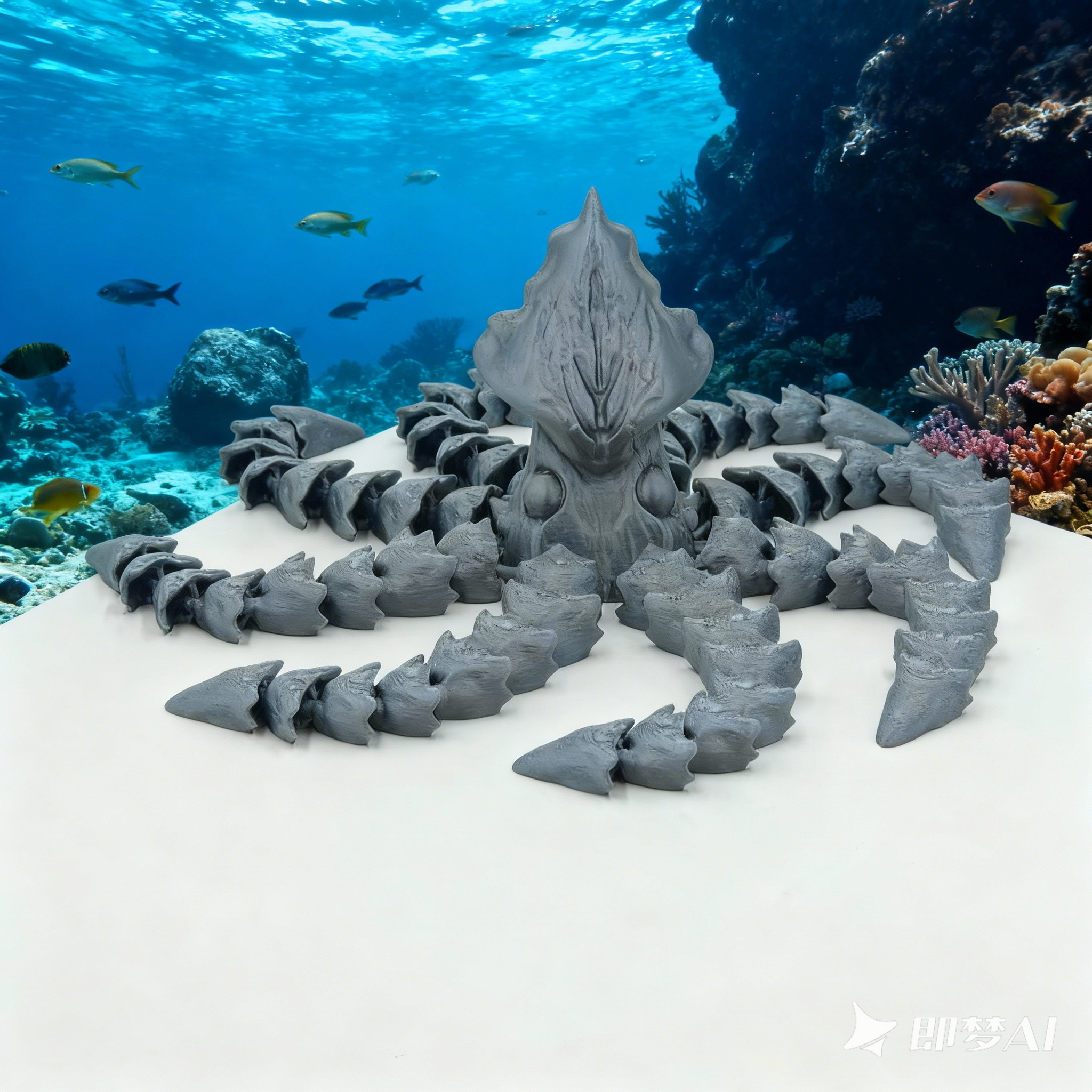 食海者玩具模型3D打印深海迷航巨兽海怪玛雅利维坦海怪章鱼摆件,淘宝优惠券,粉丝福利购,淘宝优惠卷