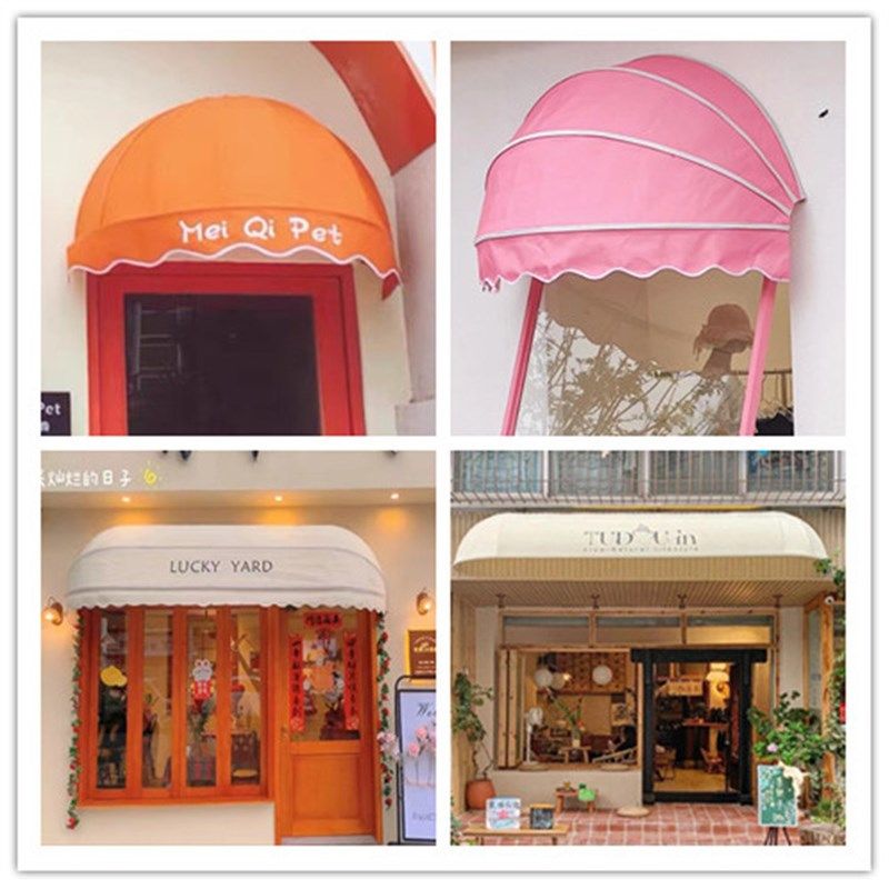 法式弧形雨棚门头装饰固定梯形遮阳棚商铺折叠半圆西瓜篷窗户雨篷,淘宝优惠券,粉丝福利购,淘宝优惠卷