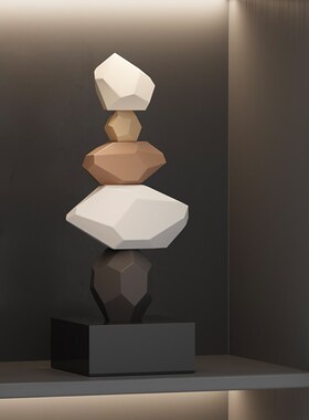 时来运转桌面摆件现代简约高级感办公室客厅小众电视柜酒柜装饰品