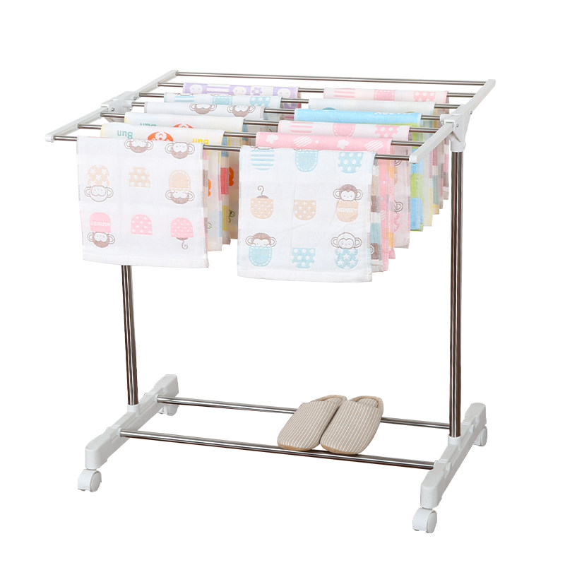 小型晾衣架落地折叠室内卫生间迷你婴儿晒衣架家用阳台飘窗毛巾架,淘宝优惠券,粉丝福利购,淘宝优惠卷