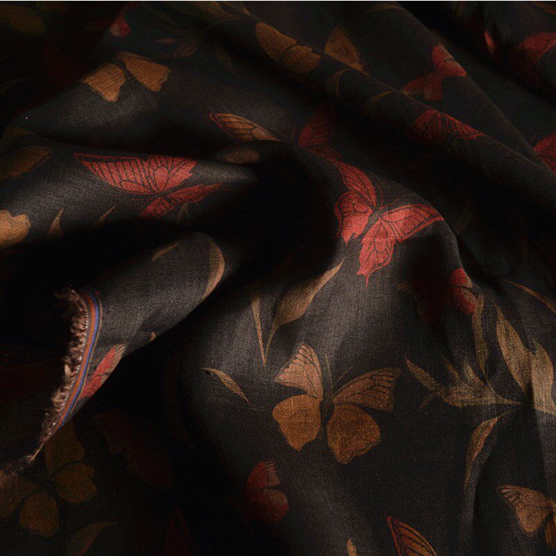 天一国际36支水洗纯亚麻印花布料民族风连衣裙袍子衬衫服装面料,淘宝优惠券,粉丝福利购,淘宝优惠卷