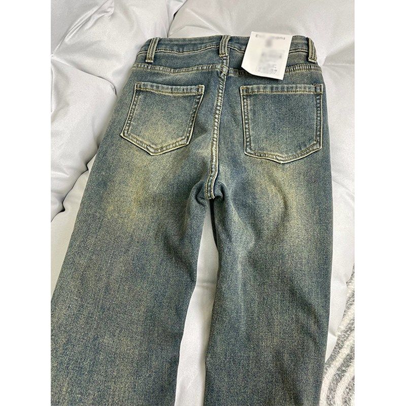 2-300斤胖mm大码加绒加厚微喇牛仔裤女秋冬新款高腰显瘦弹力裤子,淘宝优惠券,粉丝福利购,淘宝优惠卷