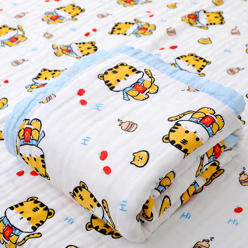 婴儿浴巾盖毯六层纯棉纱布春夏超柔吸水新生儿童抱被童被空调被,淘宝优惠券,粉丝福利购,淘宝优惠卷