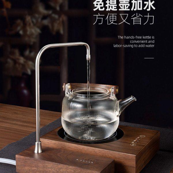 实木充电式电动抽水器桶装纯净矿泉水自动吸取水桌面上水器胡桃木,淘宝优惠券,粉丝福利购,淘宝优惠卷