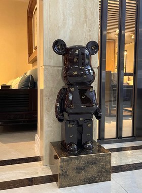 1m落地大号熊摆件家居客厅电视旁卡通装饰品开业乔迁新居创意礼物