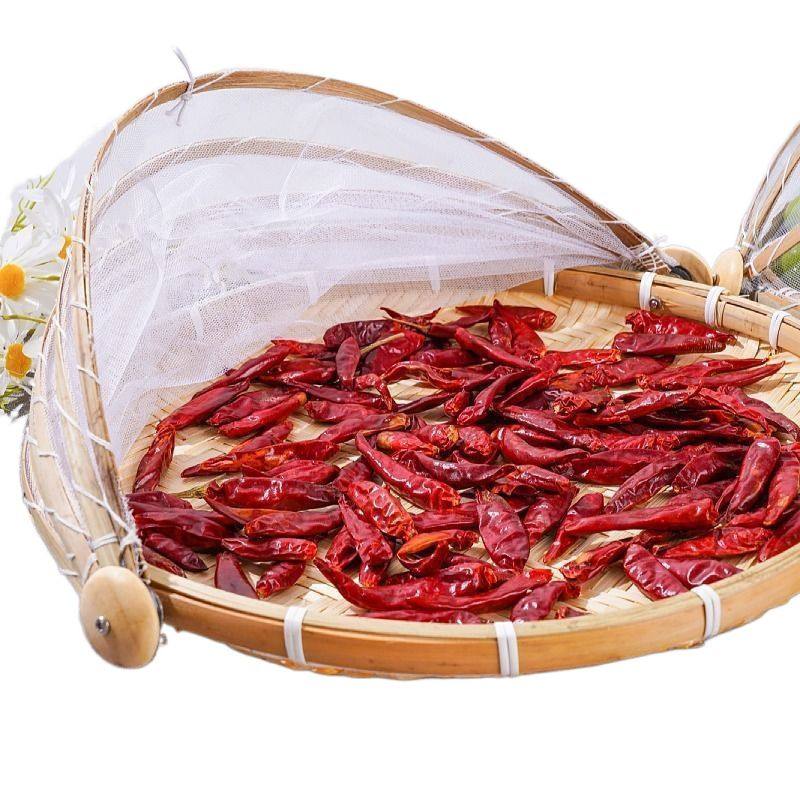 手工竹编制品家用防苍蝇防虫带网纱菜罩晾晒馒头筐桌罩水果篮簸箕,淘宝优惠券,粉丝福利购,淘宝优惠卷