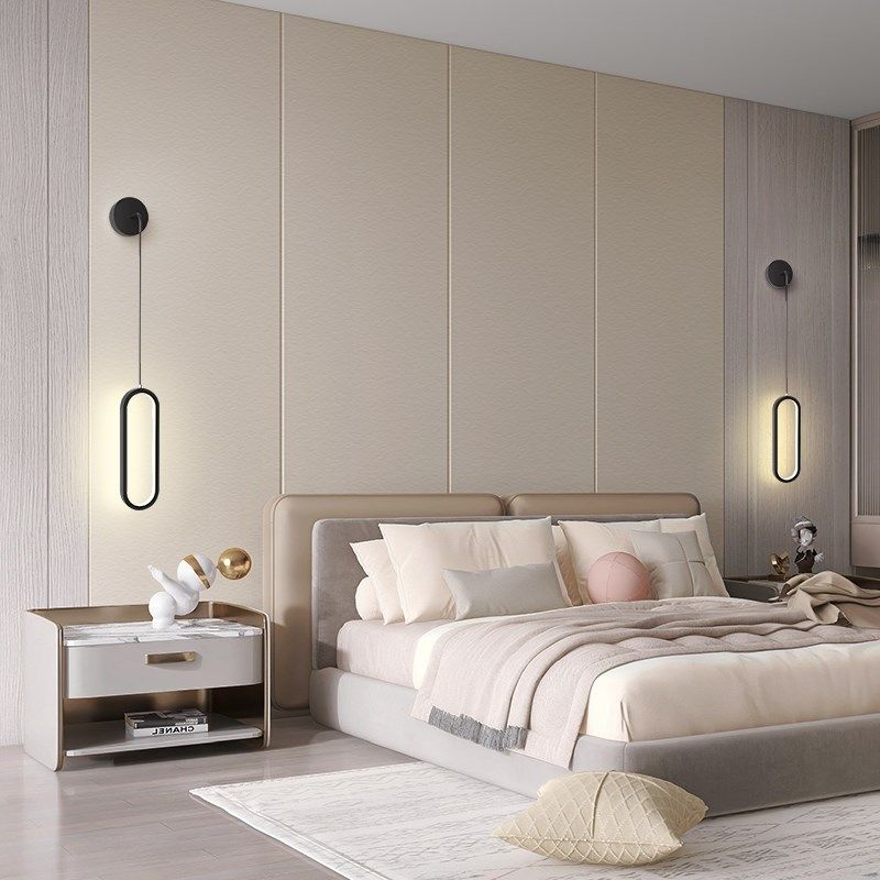 床头灯简约个性创意卧室墙壁小吊灯极简走廊过道背景墙长线灯具,淘宝优惠券,粉丝福利购,淘宝优惠卷