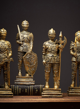 复古家居摆件f客厅书柜橱柜小饰品玄关隔断酒柜装饰品办公室工艺