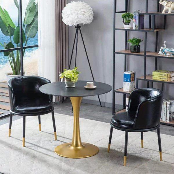 北欧轻奢洽谈桌椅组合网红岩板休闲桌店铺休息区阳台会客接待圆桌,淘宝优惠券,粉丝福利购,淘宝优惠卷