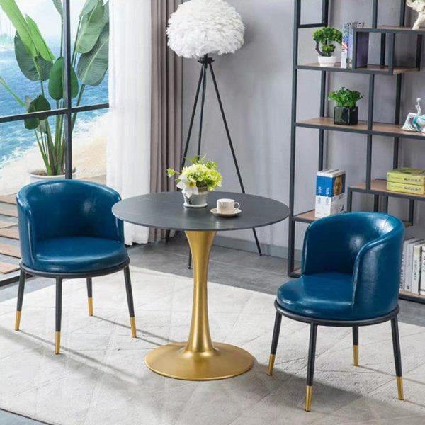 北欧轻奢洽谈桌椅组合网红岩板休闲桌店铺休息区阳台会客接待圆桌,淘宝优惠券,粉丝福利购,淘宝优惠卷