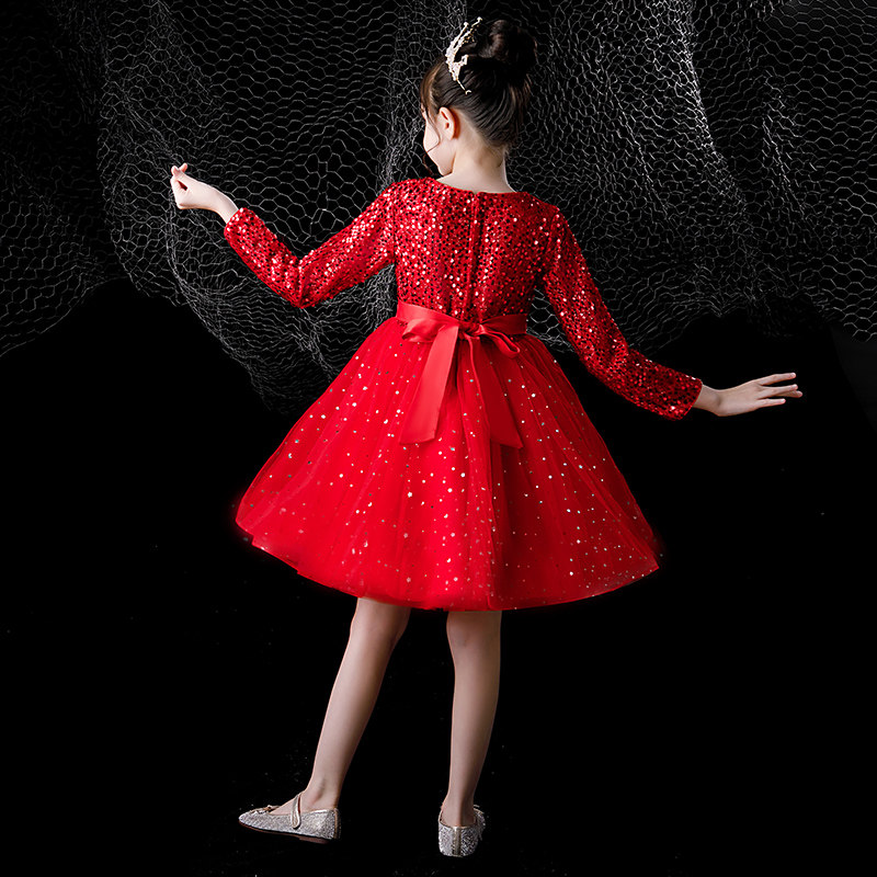 女童礼服儿童生日公主裙蓬蓬裙秋冬花童婚纱女童主持人钢琴演出服,淘宝优惠券,粉丝福利购,淘宝优惠卷