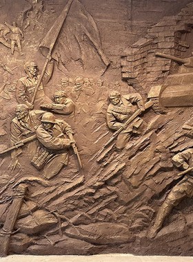 铸铜人物雕塑定制户外玻璃钢八路军抗H战英雄雕像摆件红色文化制