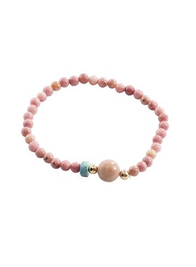 新中式草莓晶串珠手串女编制抽拉绳玉髓手链女闺蜜礼物手饰品