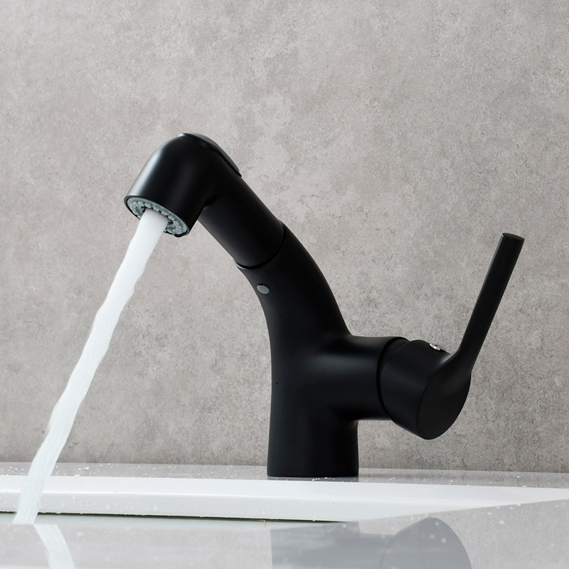 卫生间洗脸盆冷热水龙头抽拉式花洒双出水龙头伸缩卫生间台盆龙头,淘宝优惠券,粉丝福利购,淘宝优惠卷