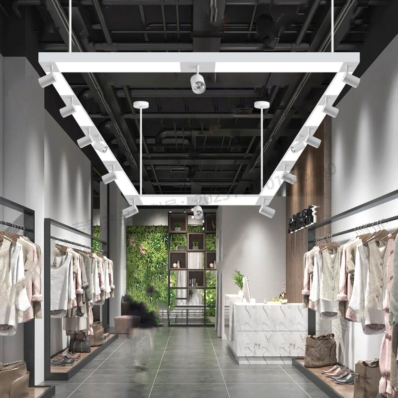 服装店吊灯专用灯射灯led轨道灯店铺商用超亮公司前台吧台导轨灯-图0