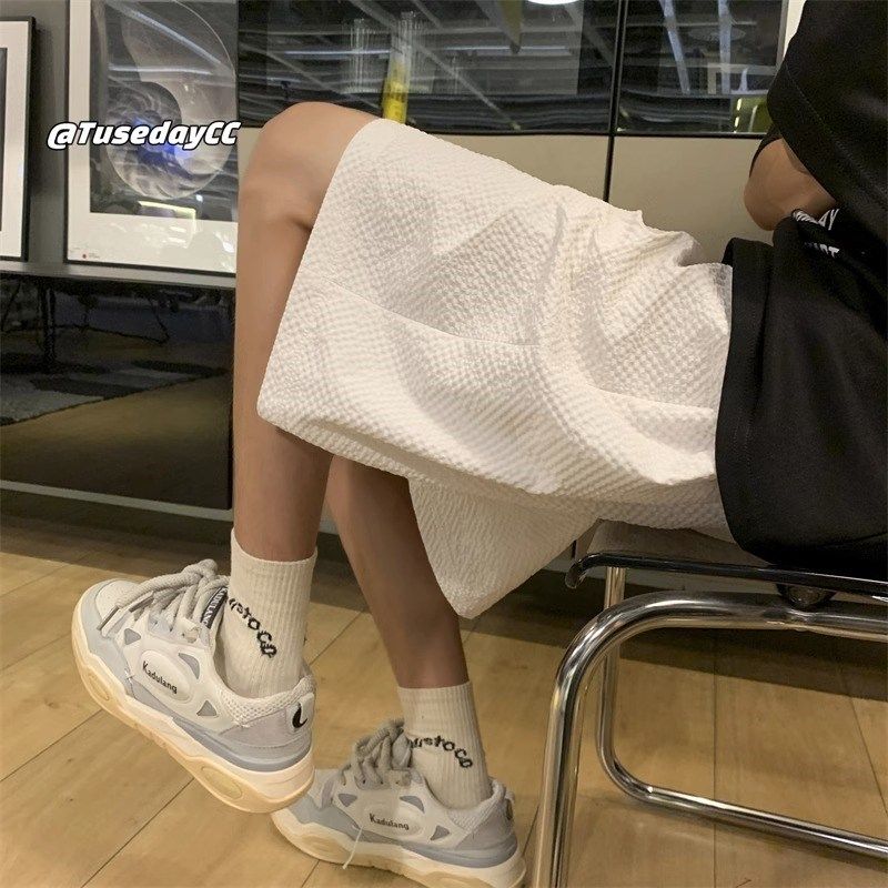 特大码300斤多巴胺海边穿搭短裤男女夏季薄款美式复古宽松五分裤2,淘宝优惠券,粉丝福利购,淘宝优惠卷