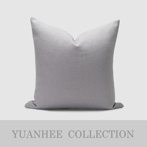 新中式简约奢华客厅靠垫样板房抱枕抽象米白色墨绿色几何拼接靠包 - 图1