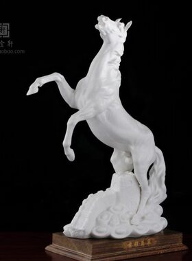 陶瓷立马马到成功前程万里开业礼品办公室桌面家居招财工艺品摆件