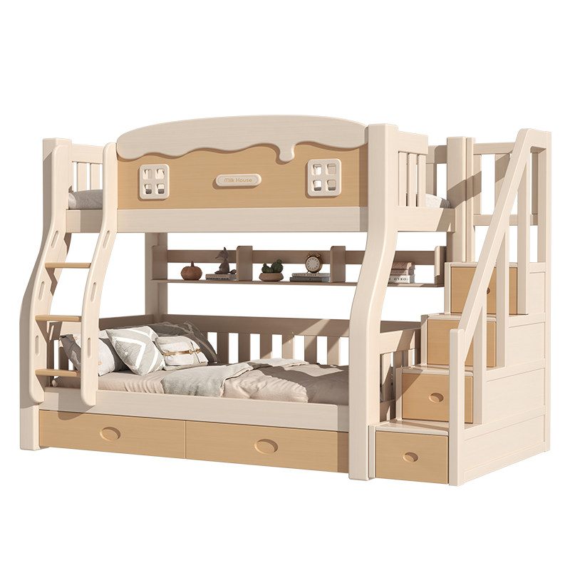 上下床双层床全实木高低床小户型大人两层子母床上下铺木床儿童床,淘宝优惠券,粉丝福利购,淘宝优惠卷