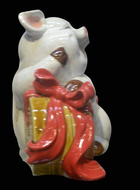 石湾公仔陶瓷生肖猪招财风水猪摆件财源广进办公室酒柜装饰品礼品