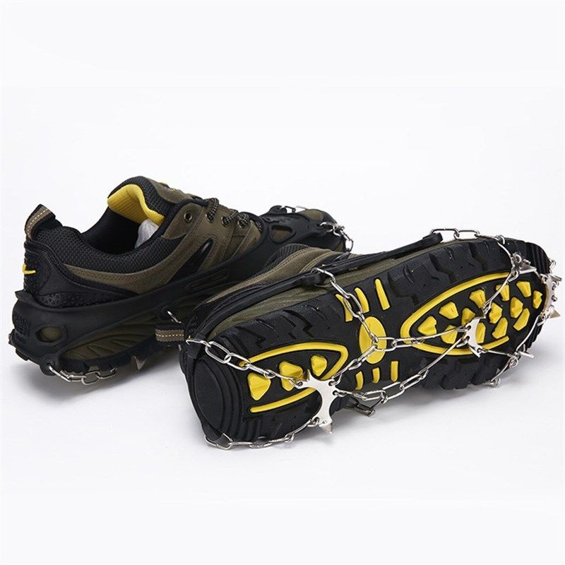 冰鞋户外登山攀岩冰抓 不锈钢简易雪爪 8齿雪地鞋链防滑鞋套冰爪,淘宝优惠券,粉丝福利购,淘宝优惠卷