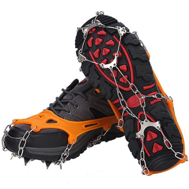 冰鞋户外登山攀岩冰抓 不锈钢简易雪爪 8齿雪地鞋链防滑鞋套冰爪,淘宝优惠券,粉丝福利购,淘宝优惠卷