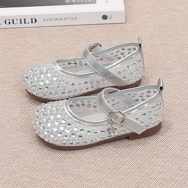 女童网纱皮鞋2025春秋新款儿童鞋子小女孩公主凉鞋软底防滑豆豆鞋,淘宝优惠券,粉丝福利购,淘宝优惠卷