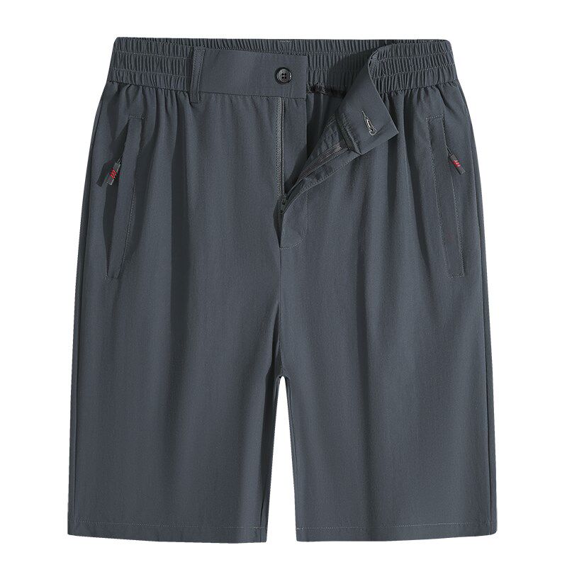 夏季短裤男士薄款冰丝速干五分裤子中老年人拉链开门襟休闲裤男裤,淘宝优惠券,粉丝福利购,淘宝优惠卷