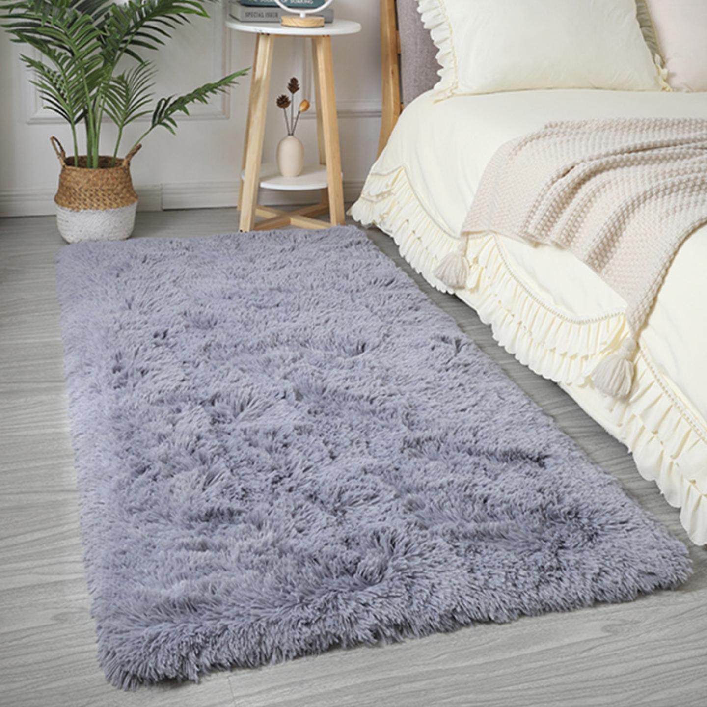 北欧地毯家用毛绒毯子沙发房间客厅丝毛卧室床边地垫,淘宝优惠券,粉丝福利购,淘宝优惠卷