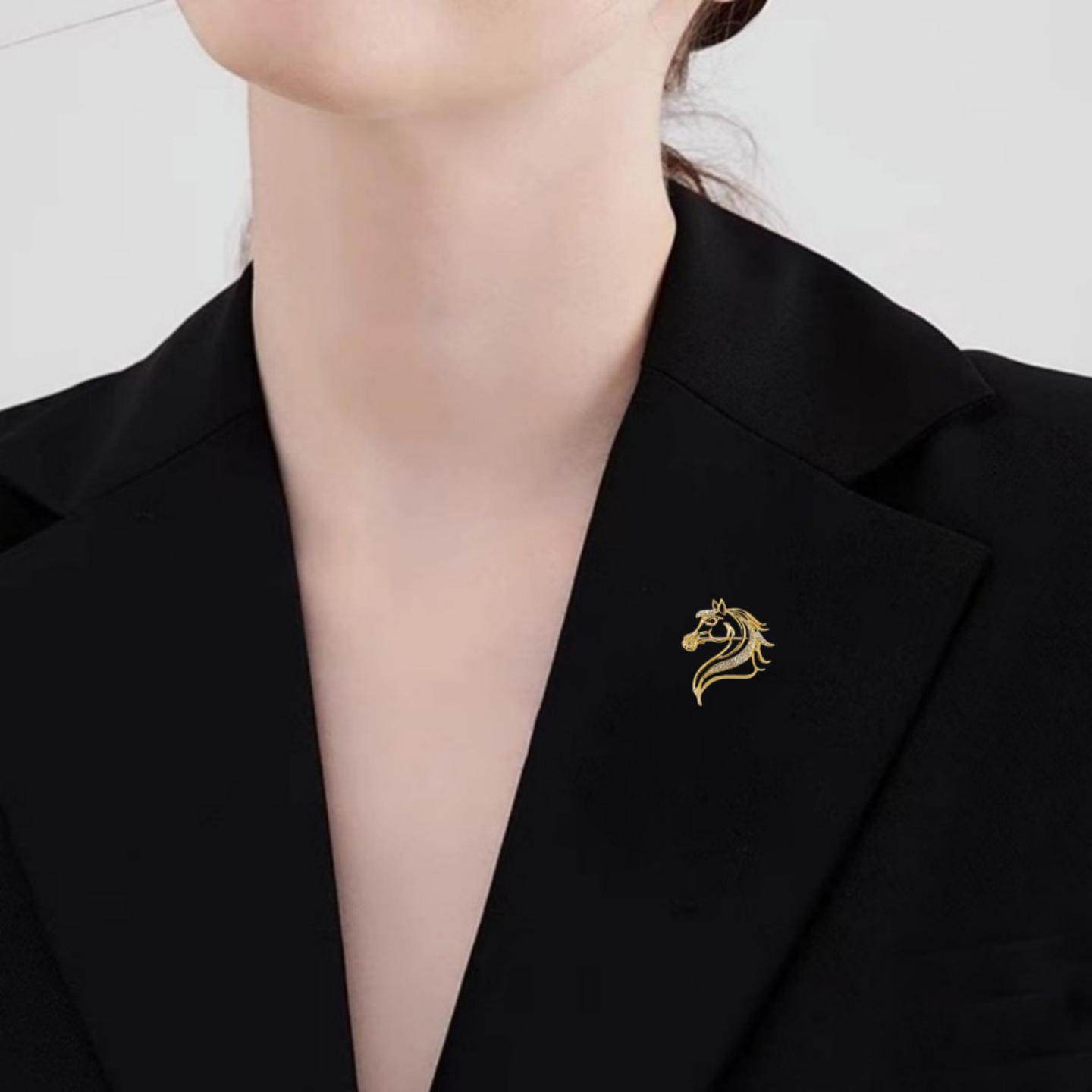 精致镂空小马胸针新款男女个性设计感别针领口胸花衣服配饰品,淘宝优惠券,粉丝福利购,淘宝优惠卷