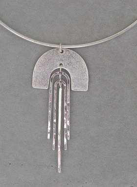 新品R 镀银 水母造型 项圈   项链