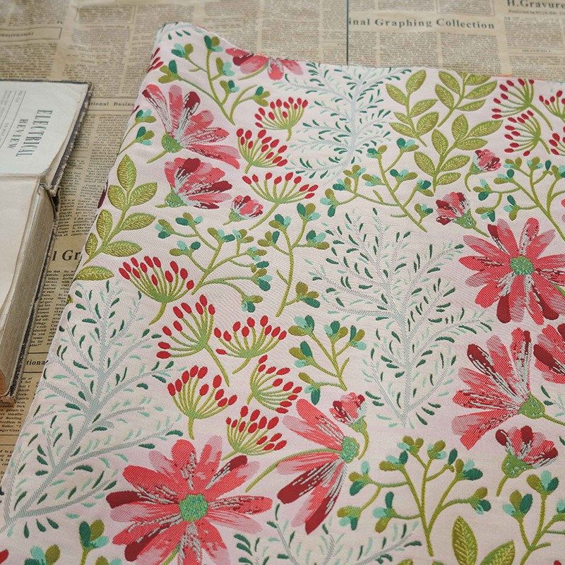 温柔优雅碎花旗袍女装儿童服饰面料春秋连衣裙田园风提花装饰布料,淘宝优惠券,粉丝福利购,淘宝优惠卷