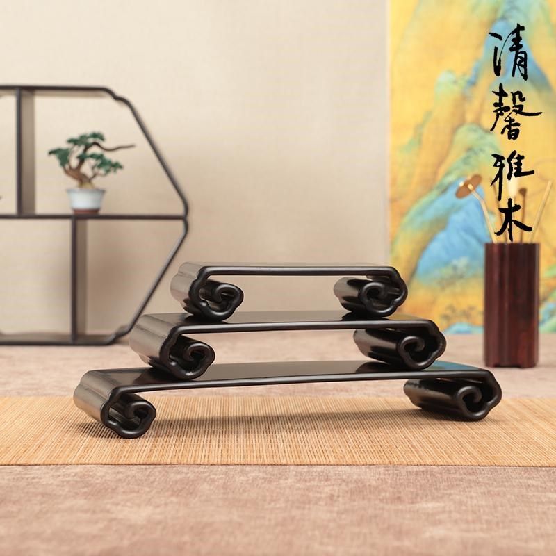 红木中式整木书卷几云纹茶壶微盆景香炉如意茗杯摆件底座实木托架,淘宝优惠券,粉丝福利购,淘宝优惠卷
