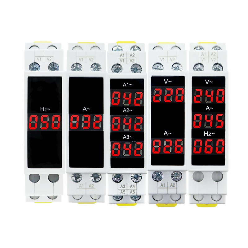 三相导轨表卡扣安装式电压表数字数显表交流单相电流表频率Z表380 - 图3