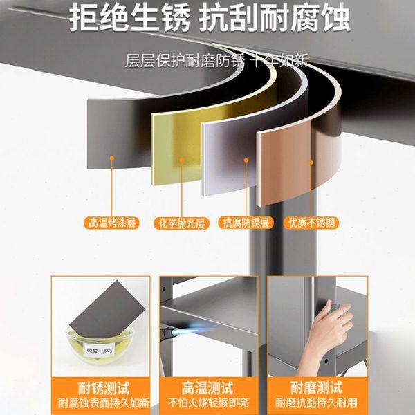 新款厨房微波炉架子置物架多功能家用烤箱台面可伸缩电饭煲收纳架,淘宝优惠券,粉丝福利购,淘宝优惠卷