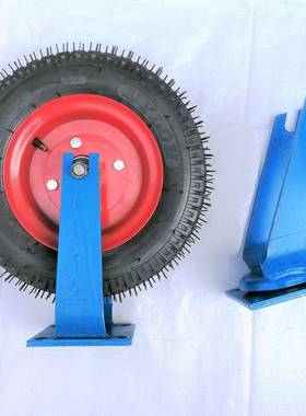 脚轮万向轮400-8尾轮工矿轮充气轮工地轮独轮车轮支架手推车轮