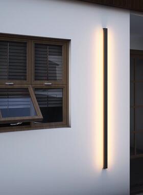 户外壁灯防水极简长条庭院室外洗墙灯led阳台别墅外直销