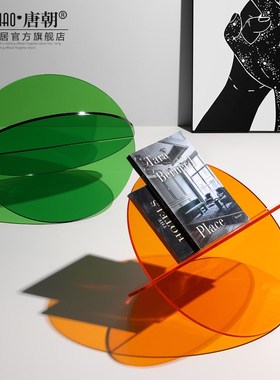 欧式艺术极简风书架大型落地摆件创意置物架书房间家居软装饰品