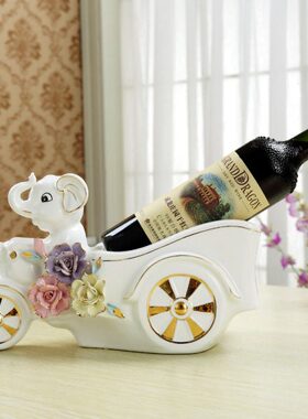 创意红酒架摆件现代简约家居客厅酒柜新房乔迁装饰葡萄酒餐厅摆设