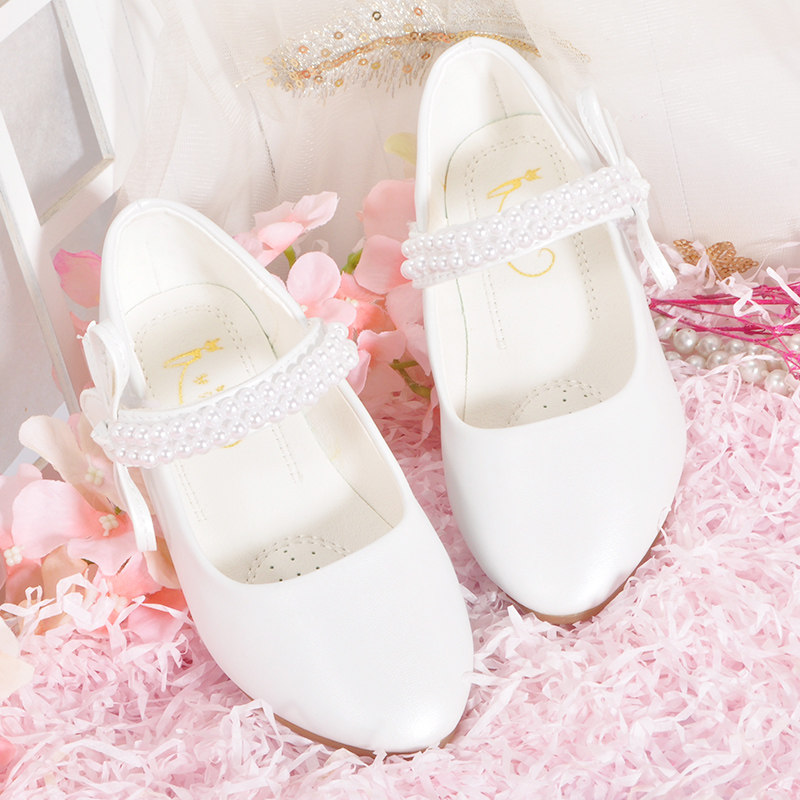 女童公主鞋软底小学生皮鞋钢琴演出白色配礼服真皮儿童高跟四季鞋,淘宝优惠券,粉丝福利购,淘宝优惠卷