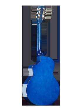 吉他民谣吉他椴木38寸渐变色木吉他初学者练习乐器琴可弹奏