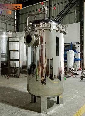广旗袋式过滤器敞开工业大流量多袋式过滤器泥沙井水杂质布设备