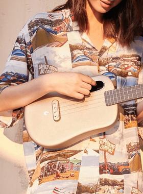 拿火尤克里里LAVAU2碳纤维23寸26寸男女儿童初学入门小吉他