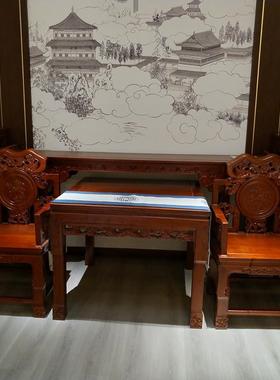 中堂六件套中式条案实木供桌台案几八仙桌太师椅南榆木供台