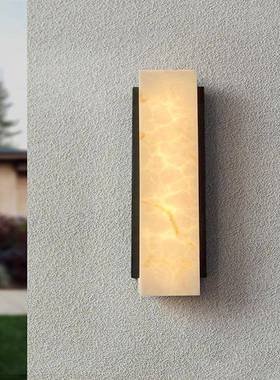 户外壁灯新中式室外别墅大门口阳台仿云石景观庭院灯可调光壁挂式