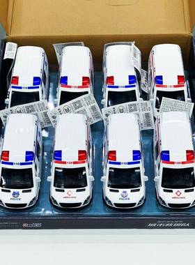 8只声光音乐惯性救护警车7737仿真开门车模亲子益智儿童玩具