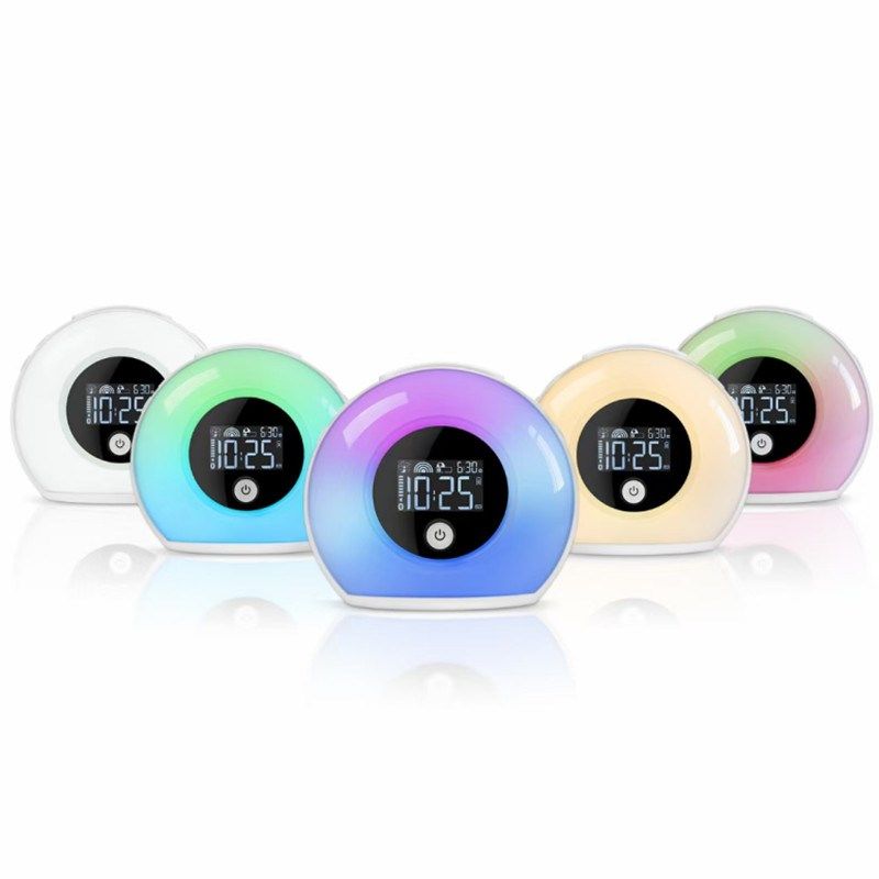 闹钟七彩灯便携音乐灯床头灯变色音箱时间蓝牙音箱创意礼物生日,淘宝优惠券,粉丝福利购,淘宝优惠卷